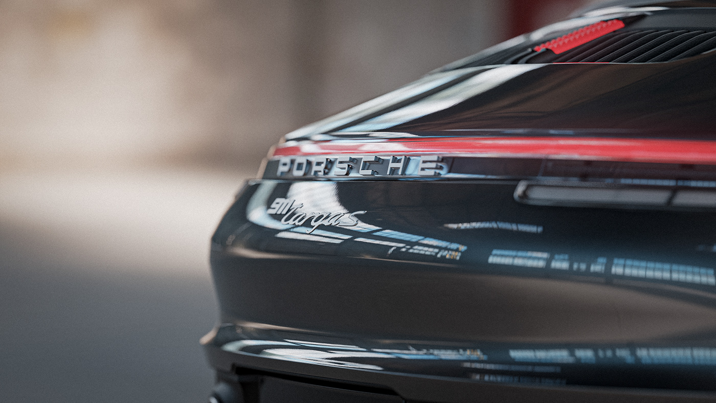 911 targa amtomotive cgi automotive rendering car cgi car rendering keyshot Martini Porsche porsche carrera product visualization