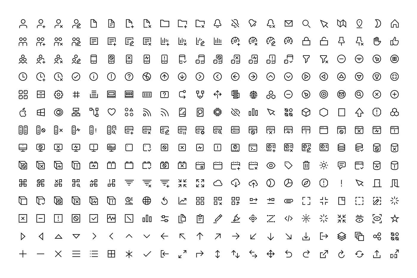 icons 16x16 iconography analytics barcelona san francisco grid