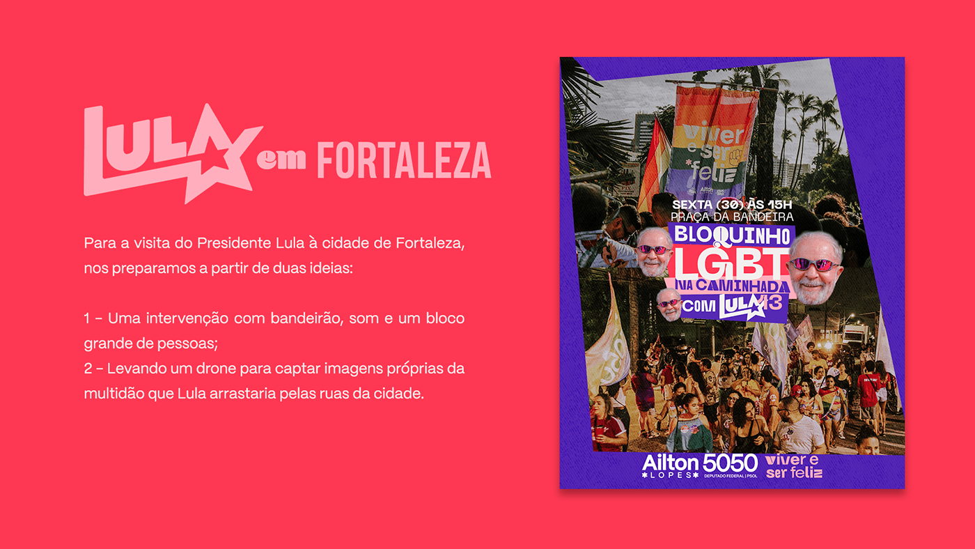 Brand Design campanha política ceará Eleições identidade visual LGBT Lula Politica politics pride