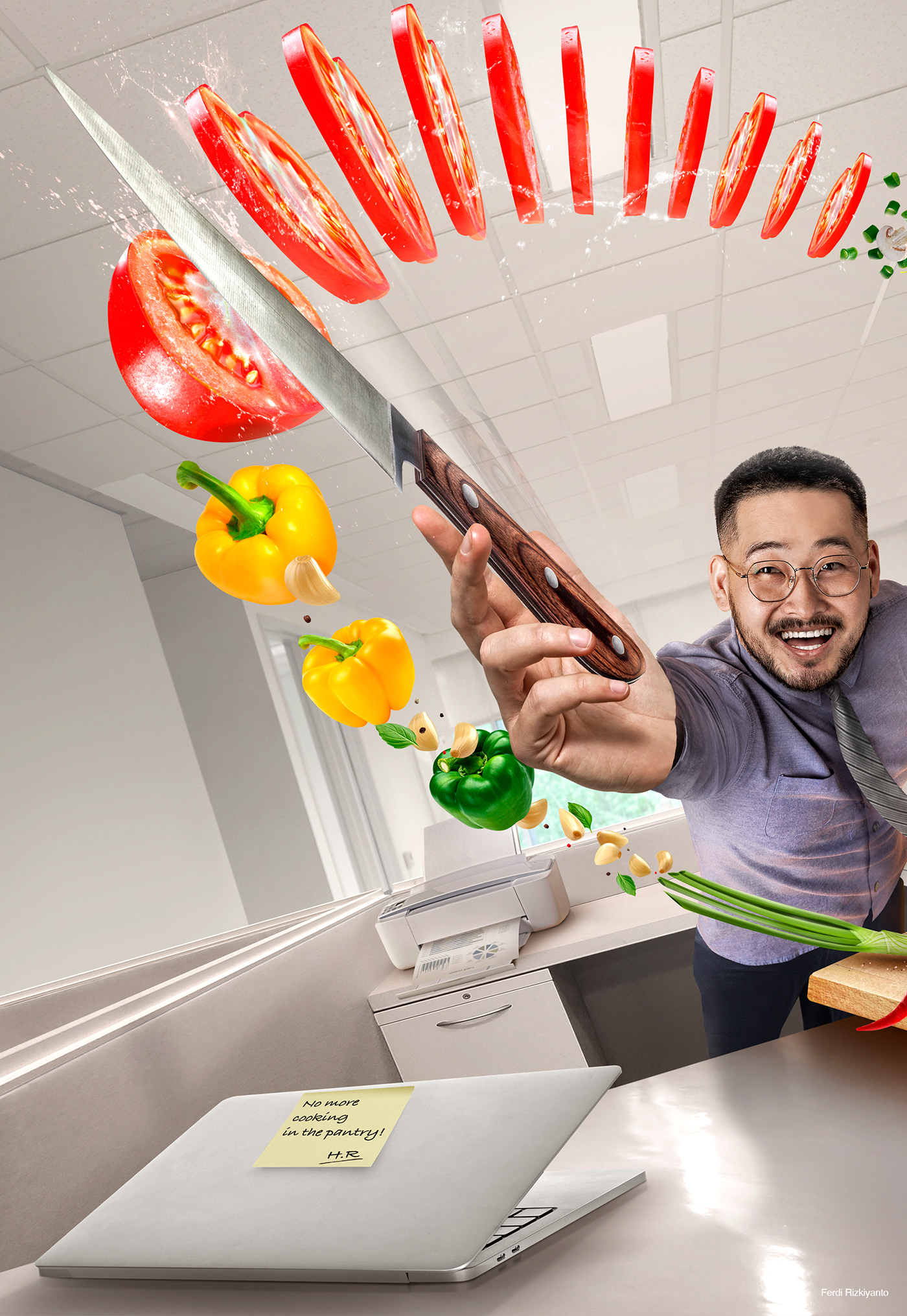 cooking Food  food delivery digital imaging  Photo Manipulation  Creative Ad campaign Advertising  indonesia thematic