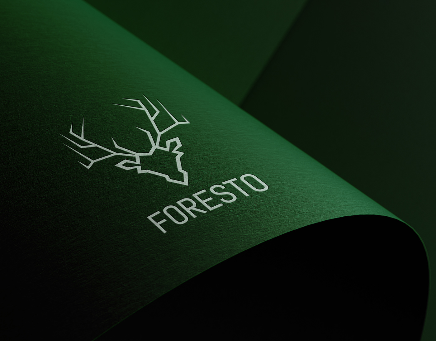 Deer logo forest logo Logotype visual identity Logo Design branding  brand identity animal deer head Elegant Logo Typeface