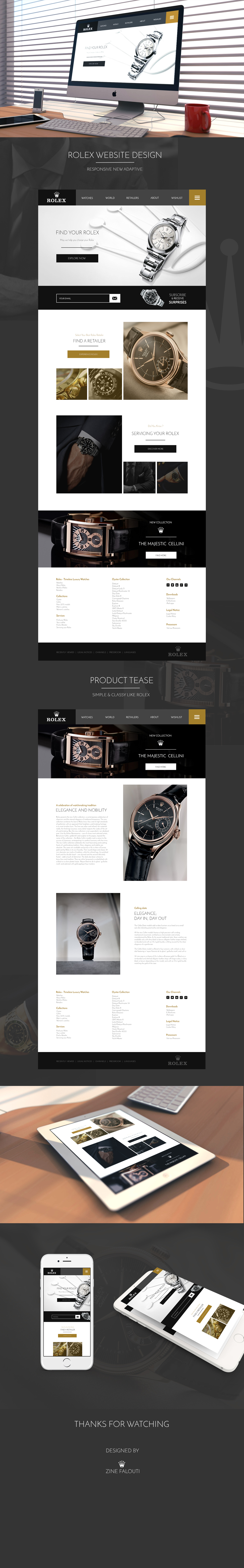 rolex rolex Webdesign luxury Web Responsive
