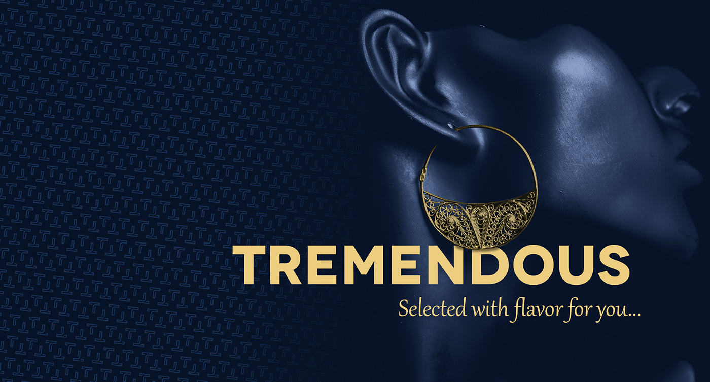 bijoux gold jewelry jewerly joias logo Tremendous