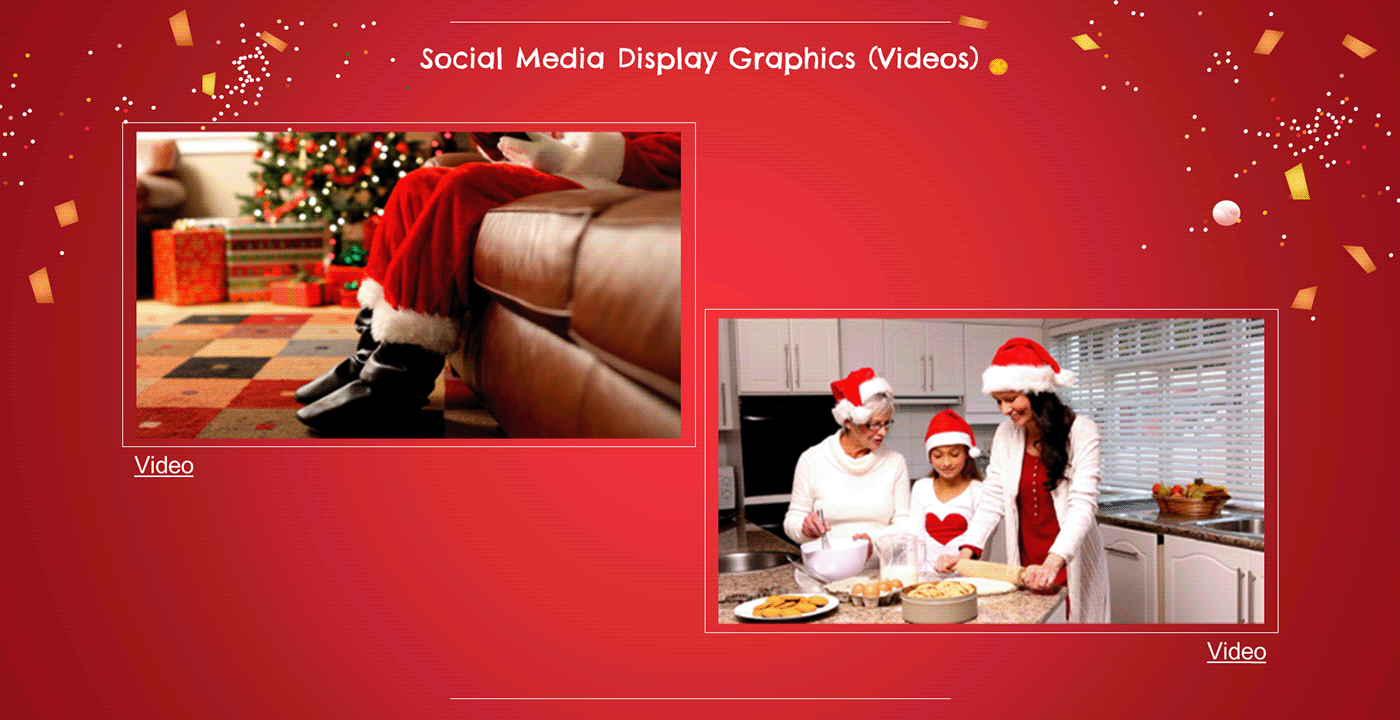 Social media post social media videos videos Socialmedia Christmas xmas ads campaign