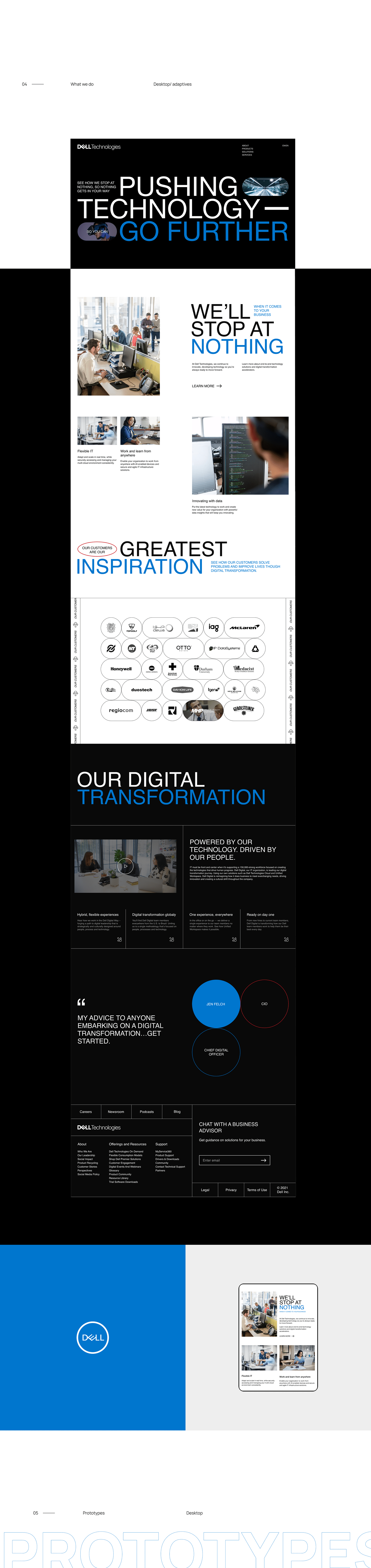 concept dell redesign ux/ui Web Design  Website corporate