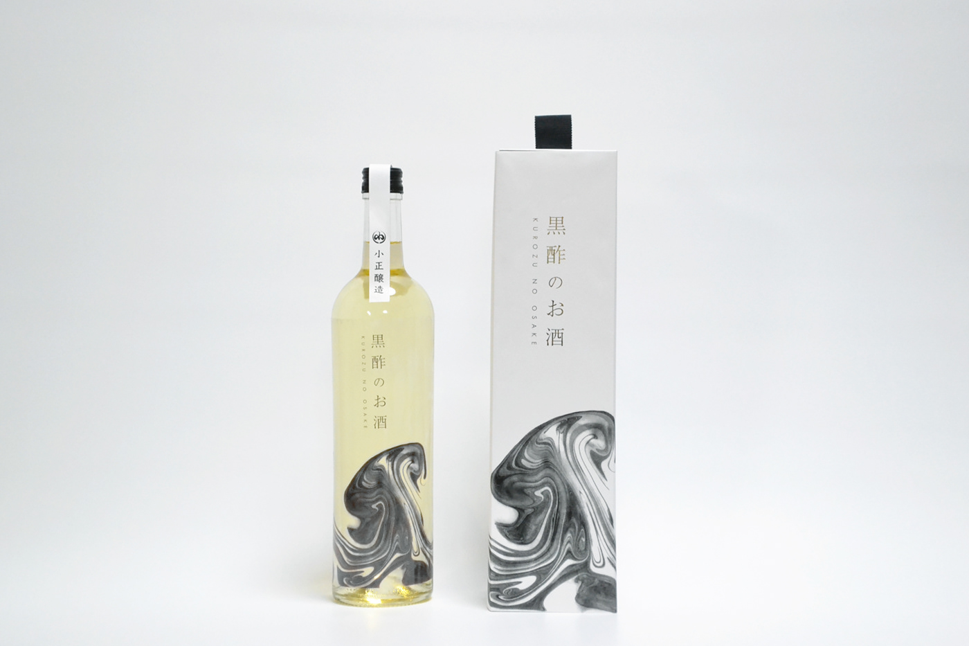 branding  Packaging Sake minimal japan alcohol black and white aesthetic label design adobeawards