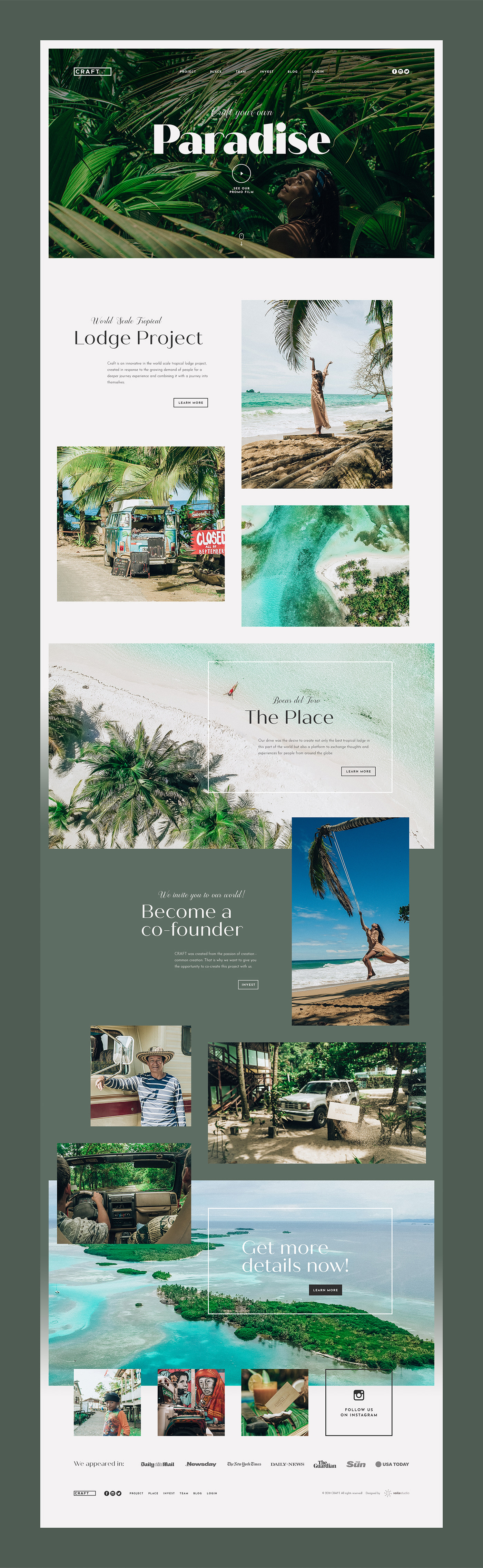 beach Island Ocean palm panama sea Tropical UI Web