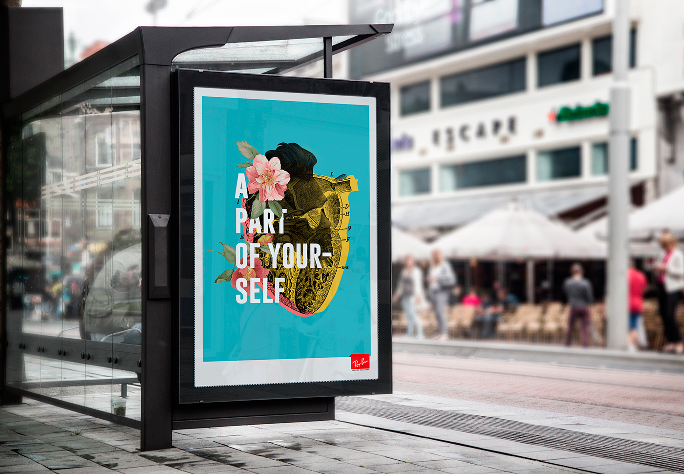 Ray-ban poster flower colors ad Outdoor