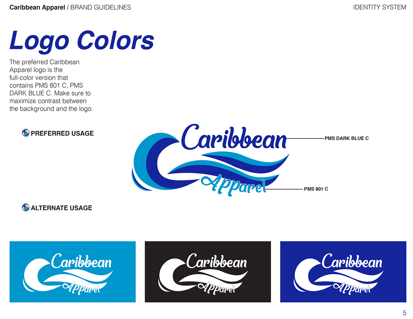 Caribbean apparel branding  advertizing colors beach ball graphic design 