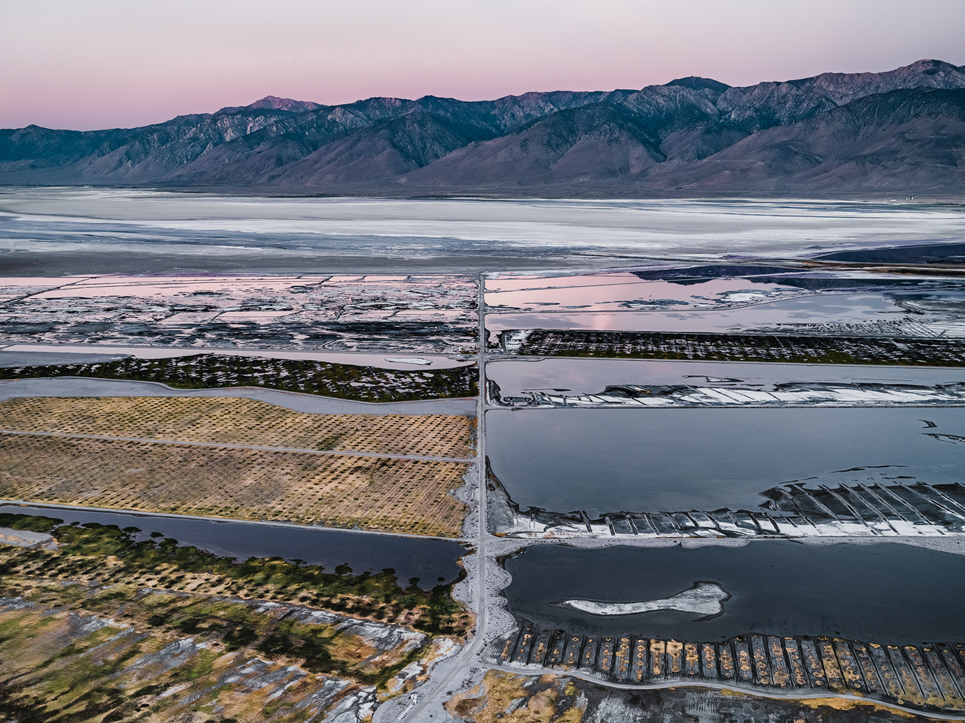 Aerial Aerial Photography California desert environment Los Angeles owens lake  water Landscape Photography 