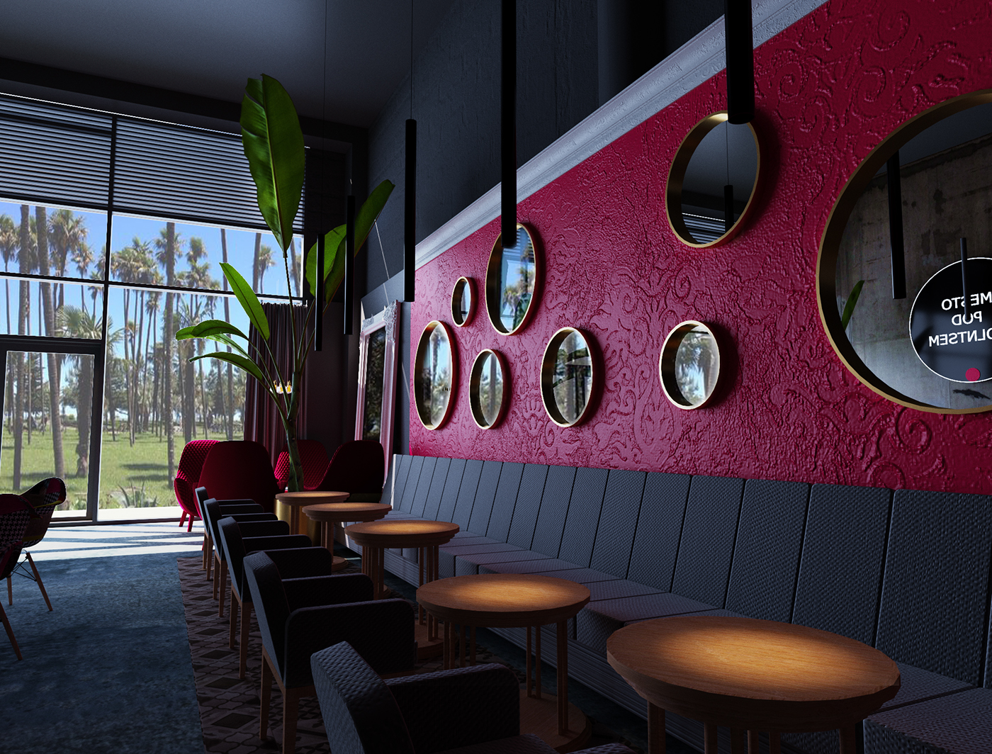 restorant cocktail bar Batumi Georgia architecture design заказать проект лучший interior design  visualization