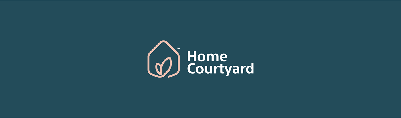 brand Brand Guideline build courtyard green home house identity logo