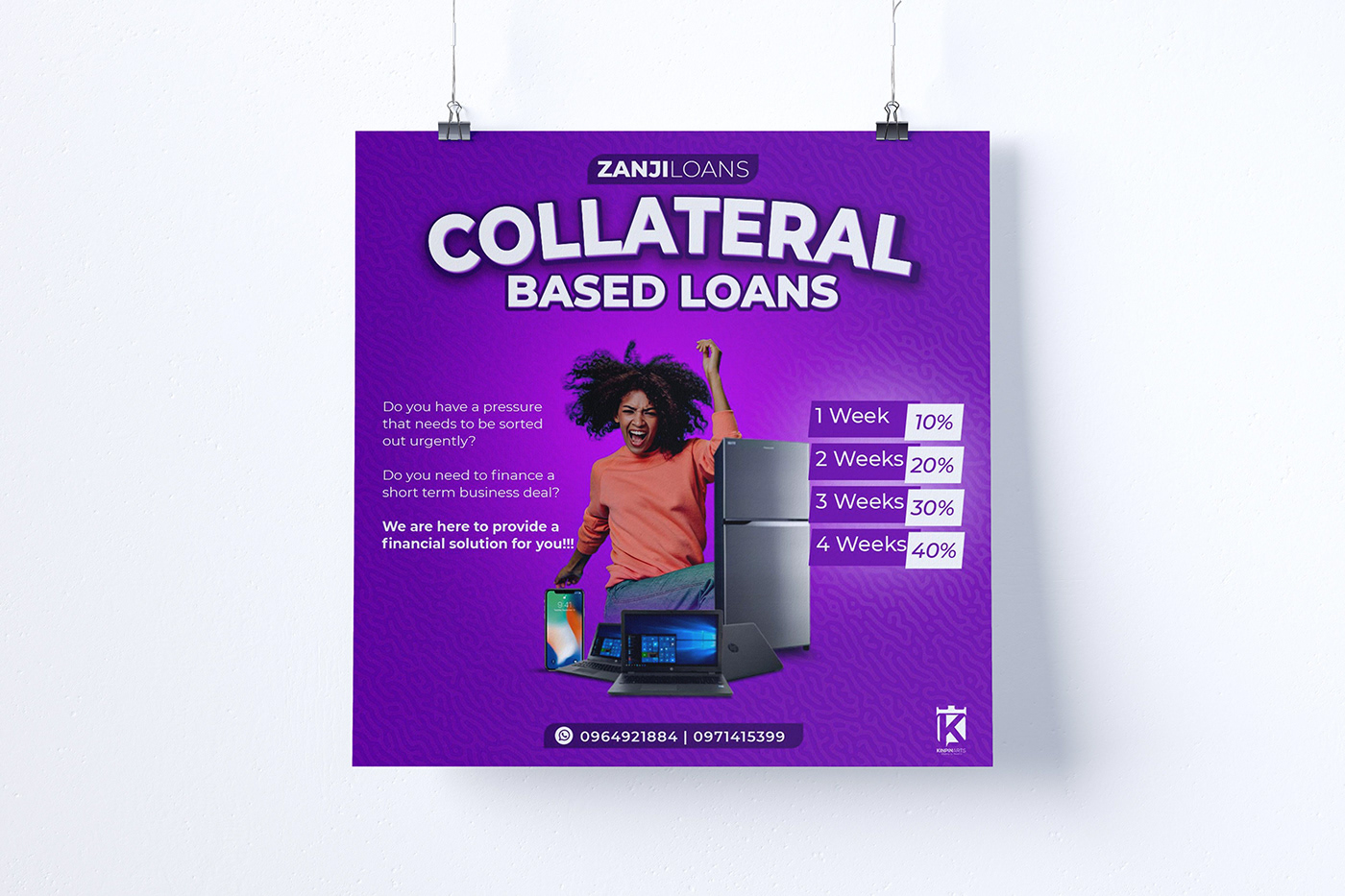 loans Poster posters social media visual identity