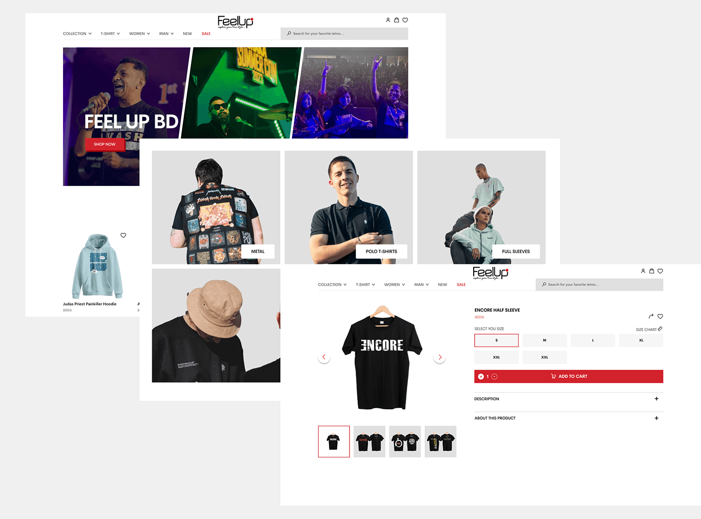 ecommerce website Clothing Website Design redesign website Figma Fashion 