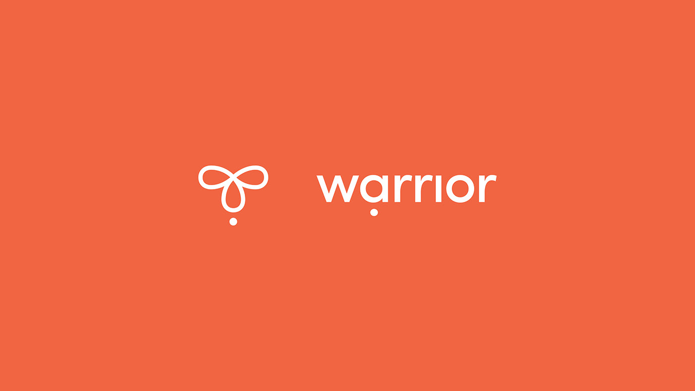 Logo wordmark and icon branding for Warrior