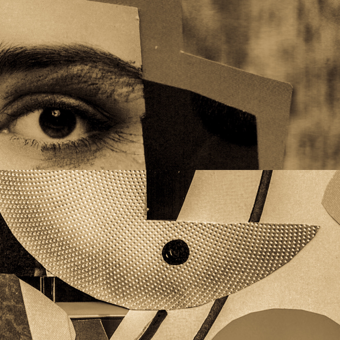 untitled collage digital pop poster Fashion  eye face tags Kommas Dada