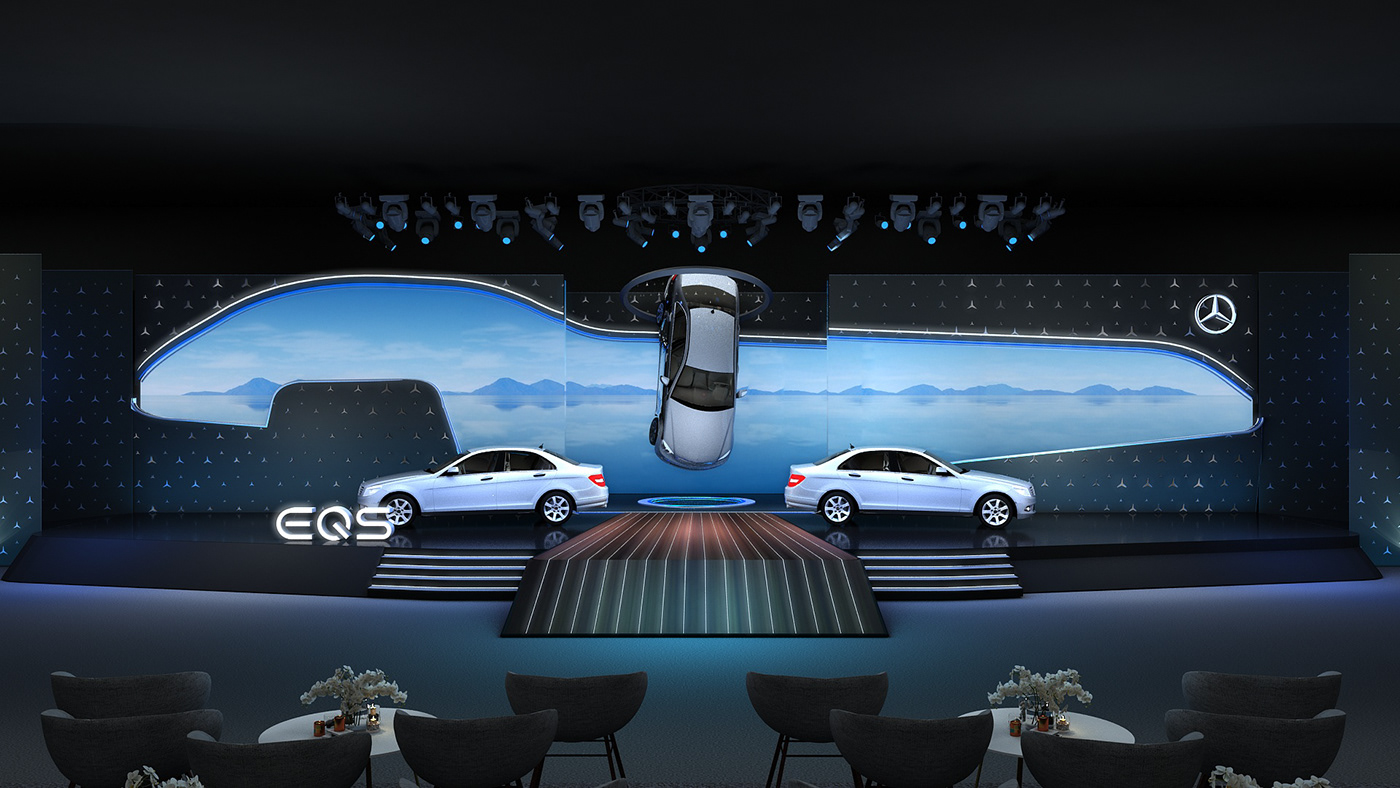 automotive   visualization 3ds max art direction  luxury event Creative Direction 