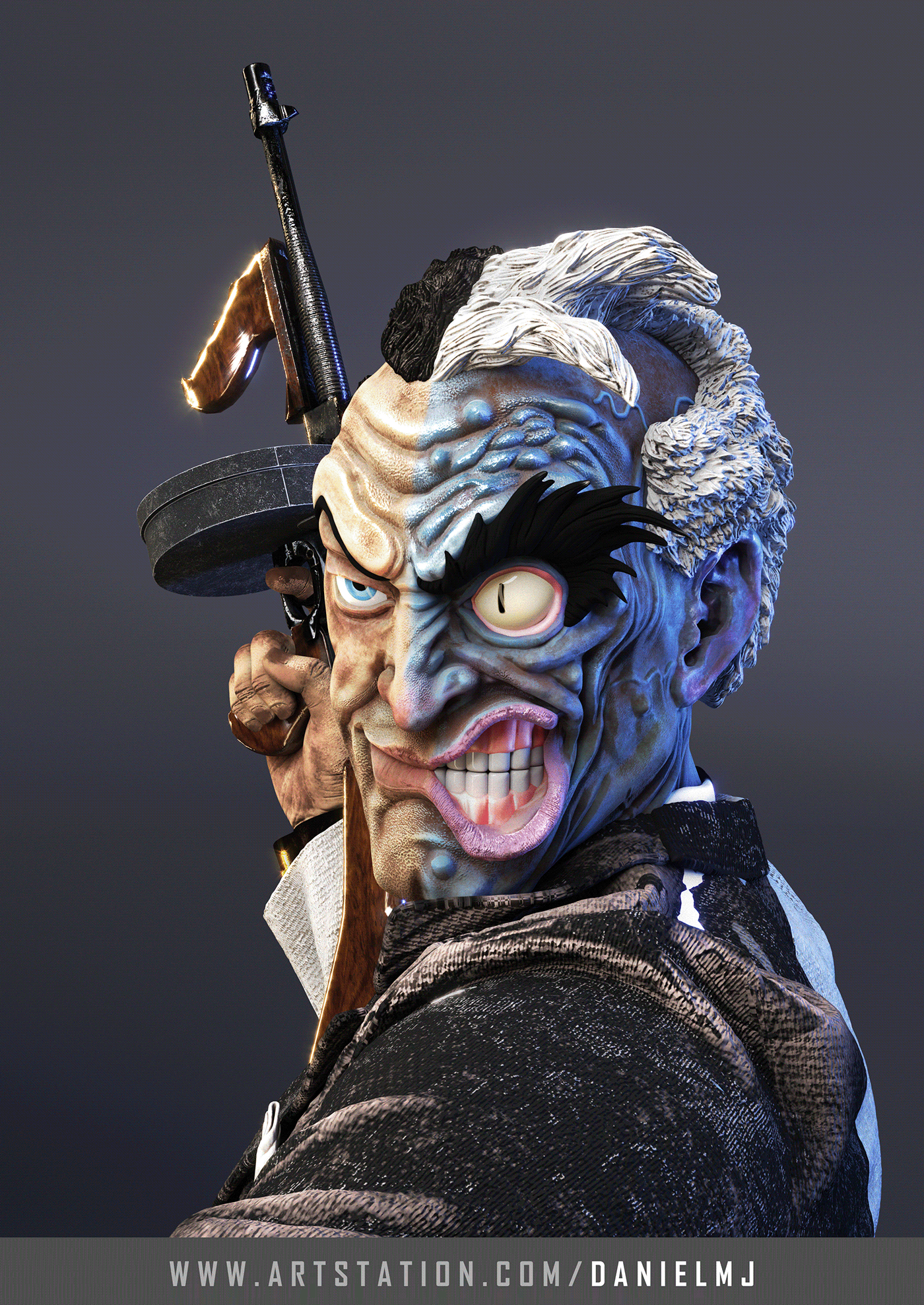 #collectibles twoface Zbrush