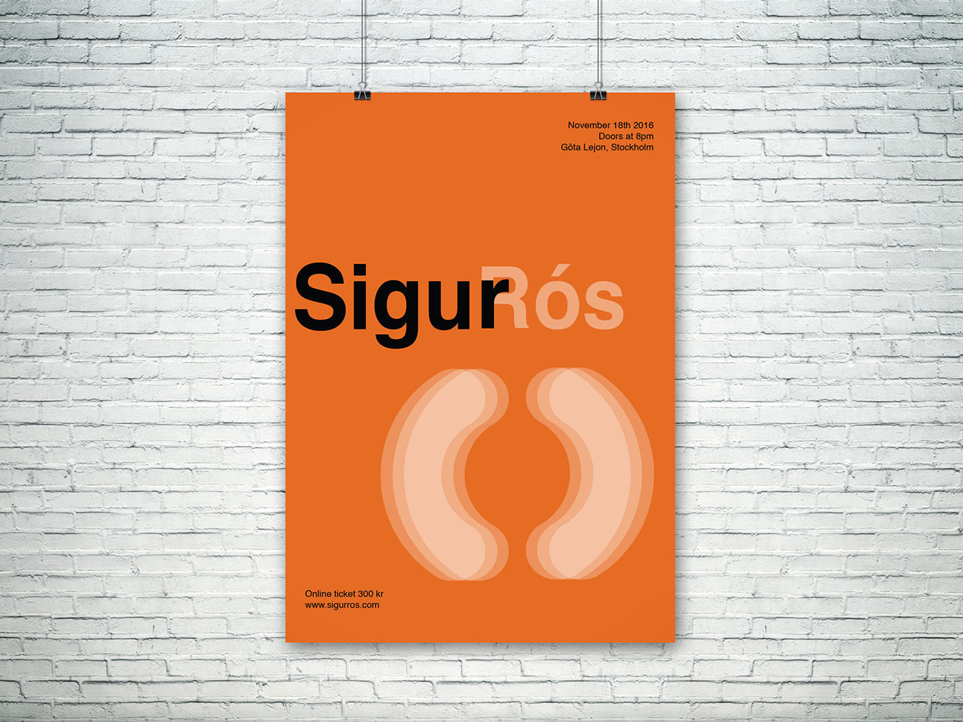 swiss style International typographic style typographic style sigur ros poster poster concert SigurRós music band band poster helvetica