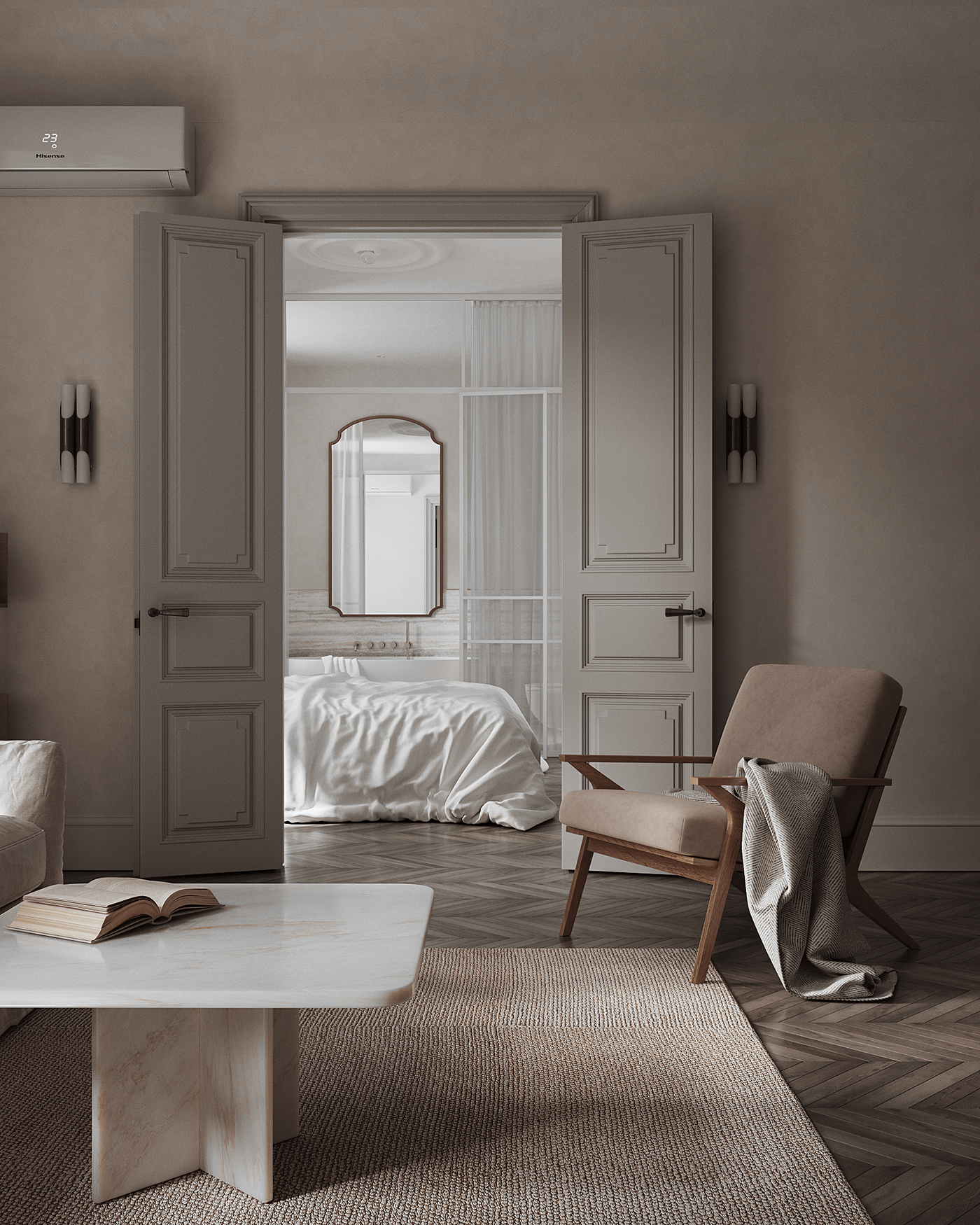 Interior design living room interior design  corona 3ds max visualization 3D modern bedroom