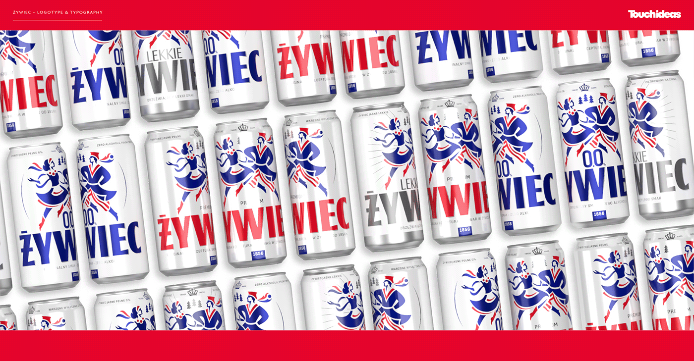 żywiec beer Collaboration Logotype font design custom font Bespoke Typeface TOUCHIDEAS type branding
