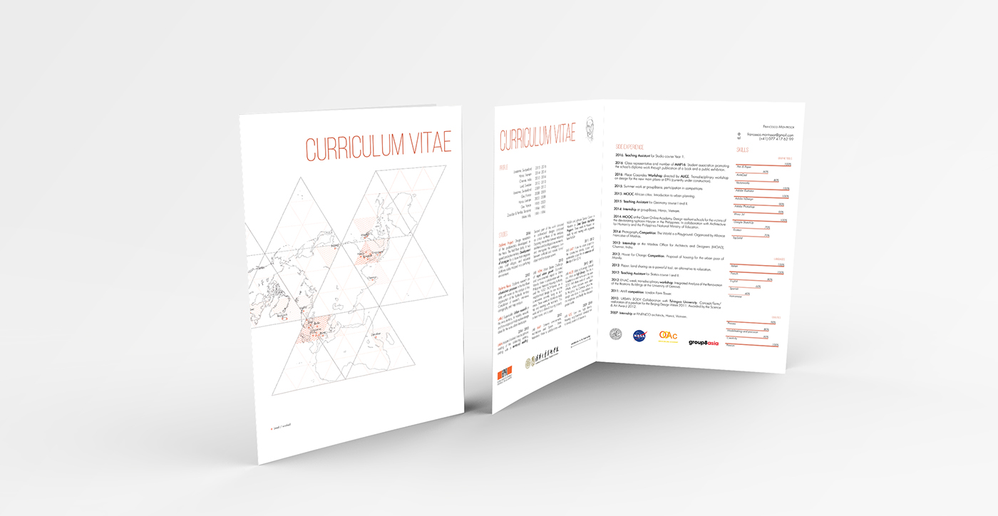 curriculum CV graphic design  Mockup