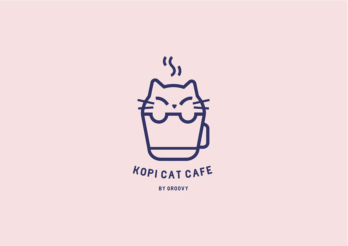 branding  cafe branding Cat coffee branding Logo Design