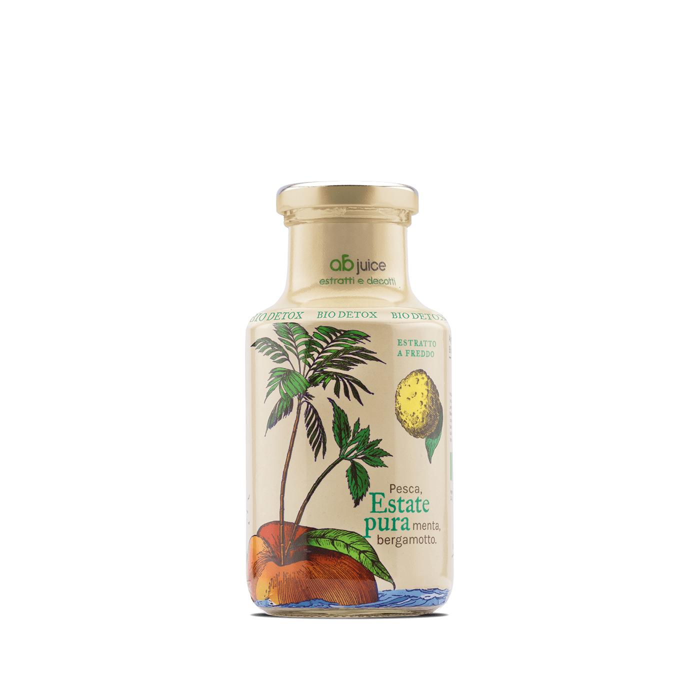 sleeve juice bottle illustrated Label