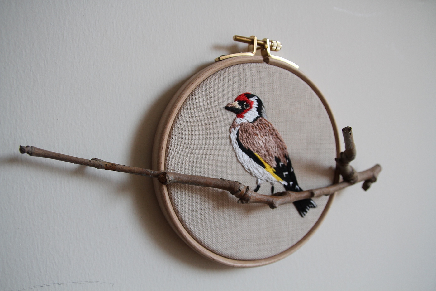 bird animal Pet forest design textile hoop Embroidery