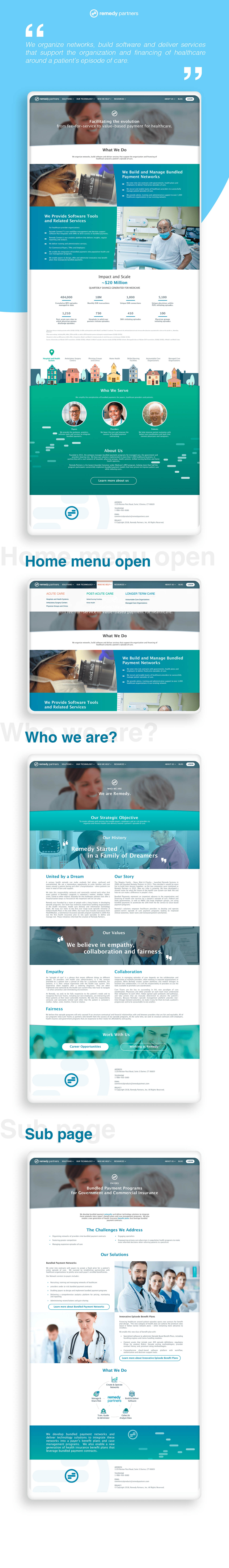 Web Website redesign design web-design Web Design  medical healthcare