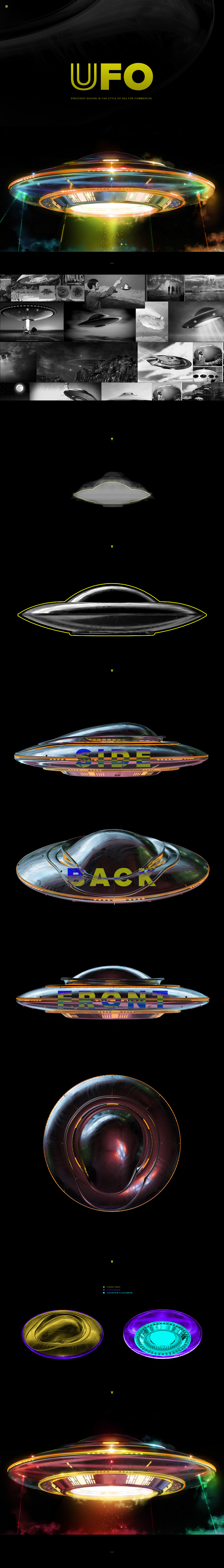 styleframes look development storyboard octane c4d Space  UFO future spaceship (￣▽￣)ノ