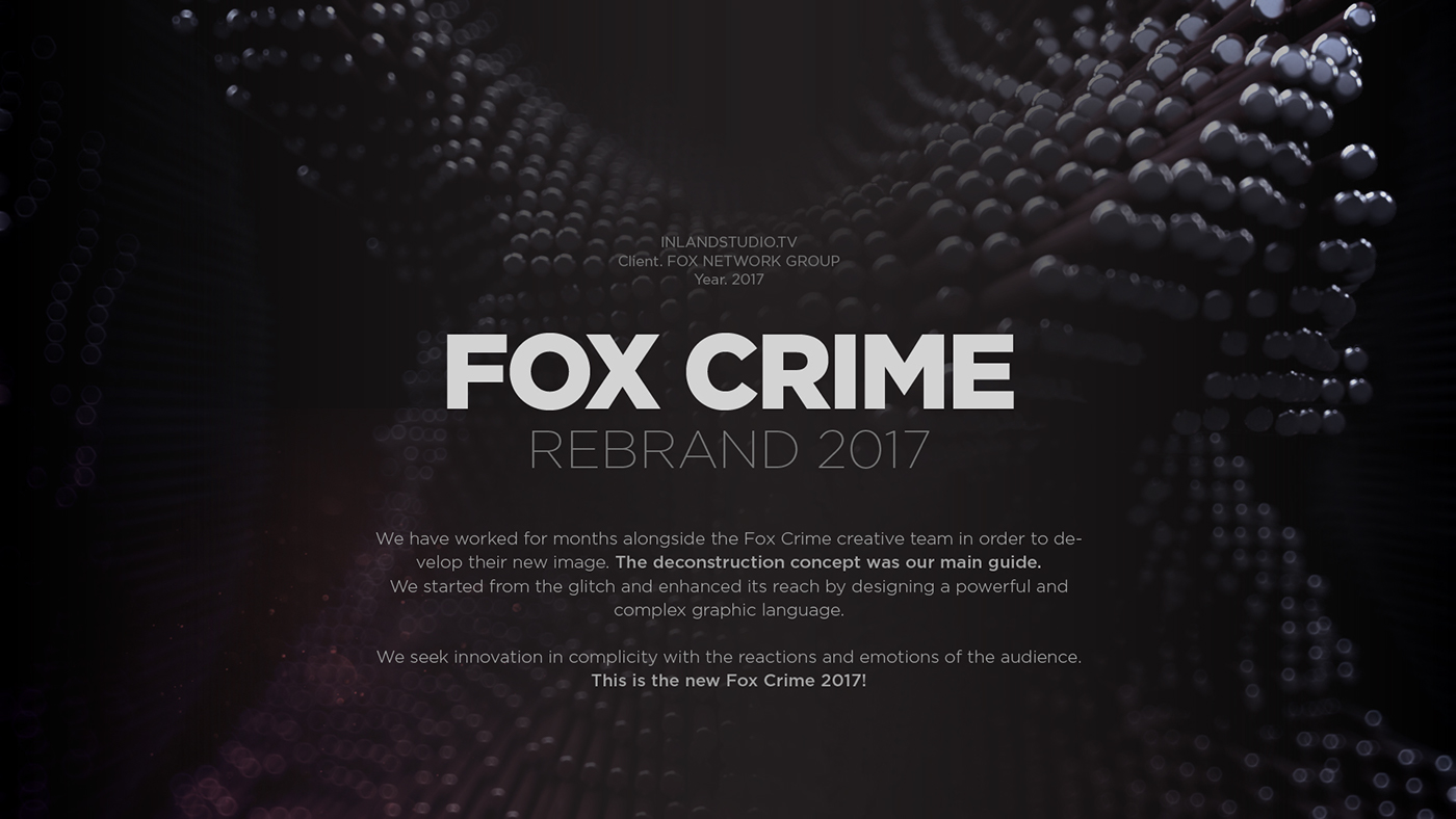 branding  tv FOX identity Glitch 3D motion broadcast particles Channel