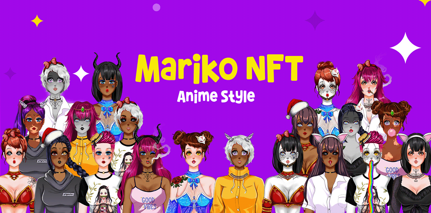 anime art Anime nft Character design  concept art cryptoart Digital Art  digital illustration fantasy nft art nftartist