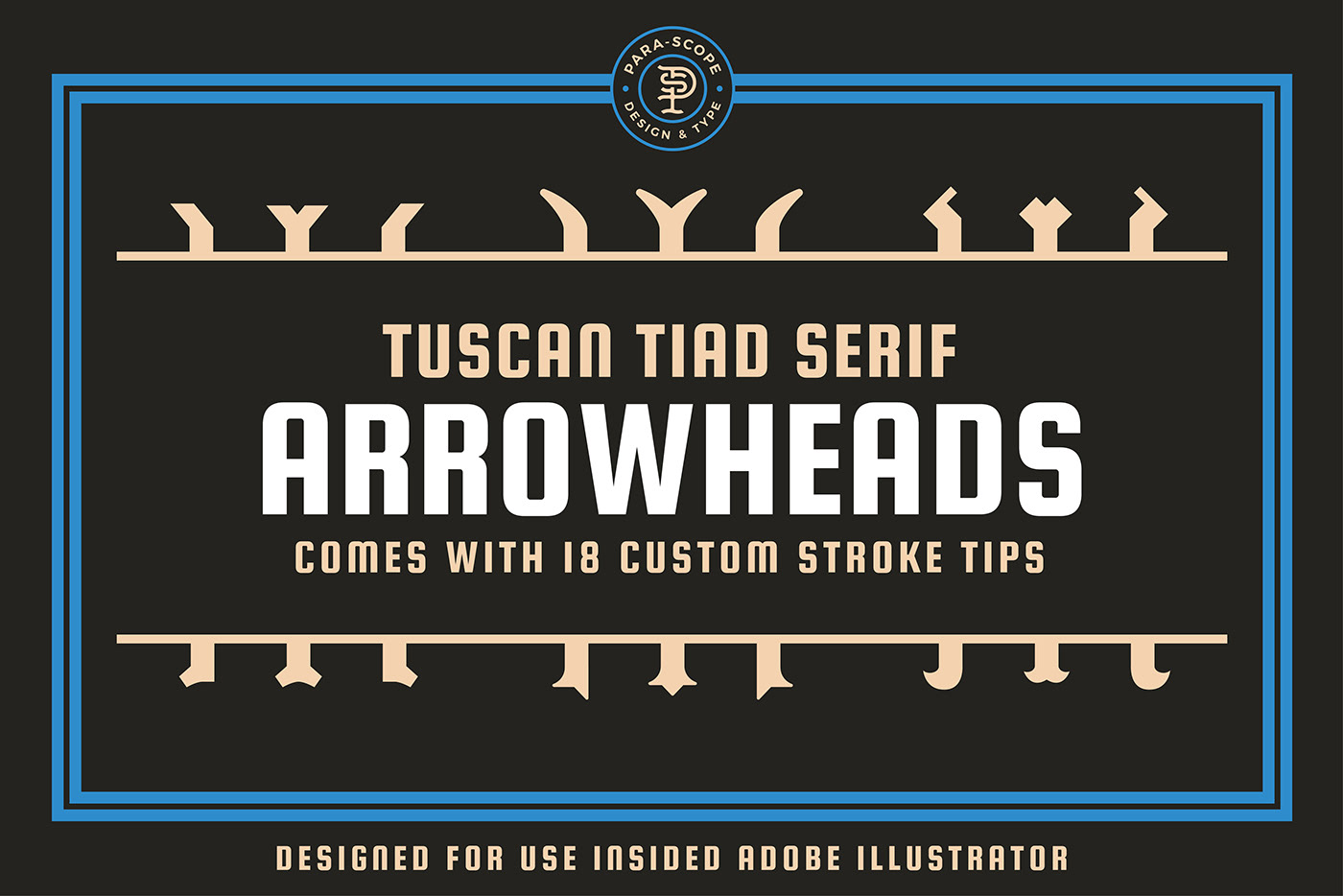 arrowheads Illustrator monograms plug-ins Serifs strokes tips Tuscan typography   vector