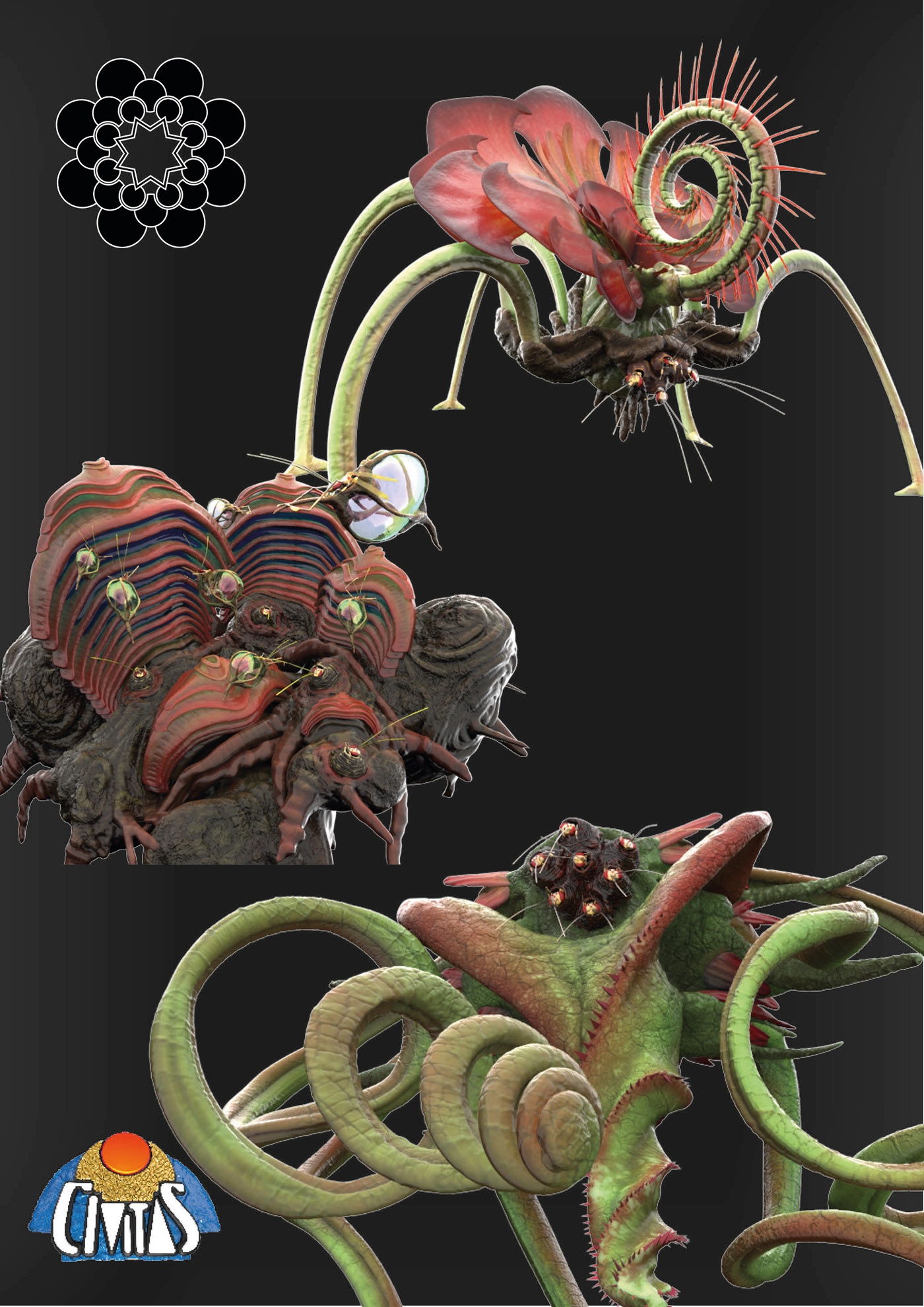 3D alien Alienworld Character creature future Nature realistic Scifi species