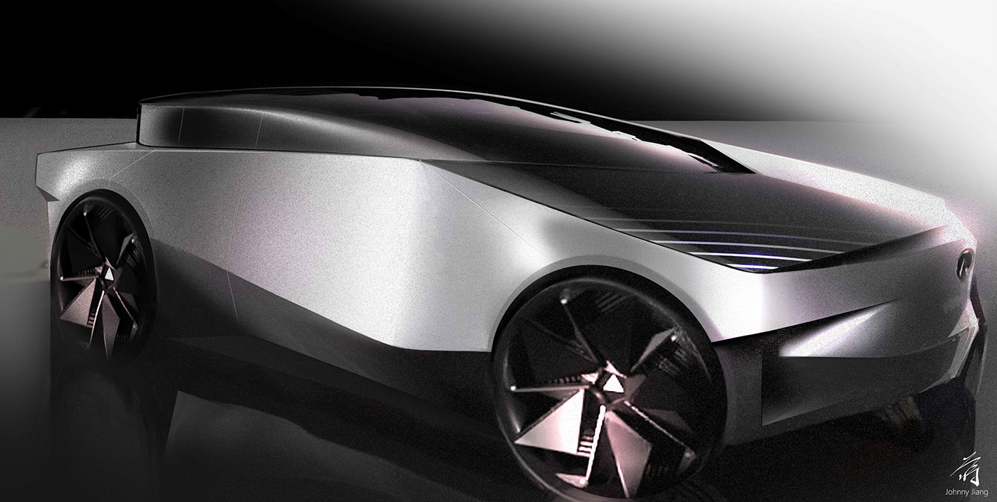 car car design car sketch design infiniti Nissan product design  Transportation Design automotivedesign architecture