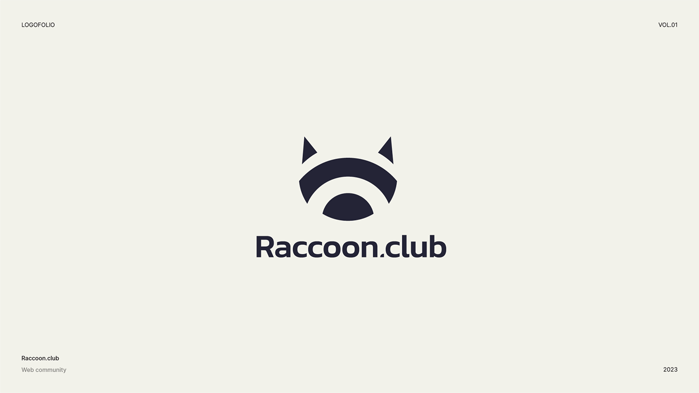 Logo of a web community : Raccoon.club