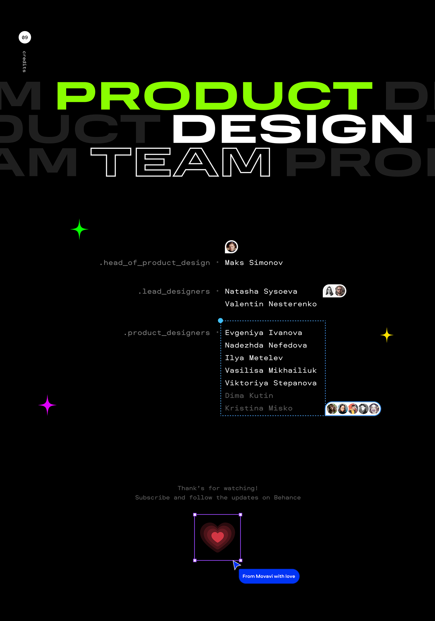 Product design team