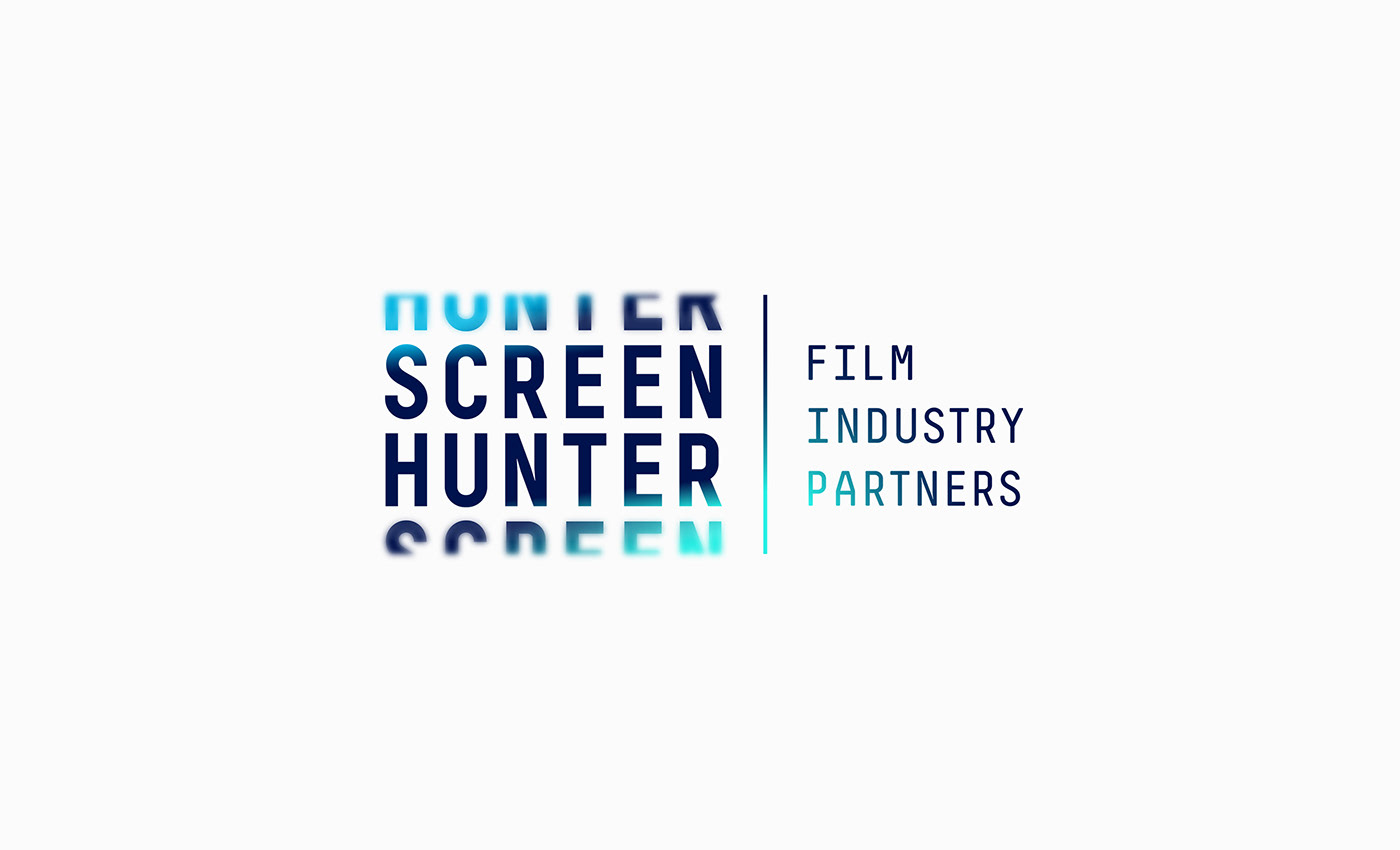 logo Film   movie hunter Newcastle gradient Movies Vehicle Livery Web Design  business card