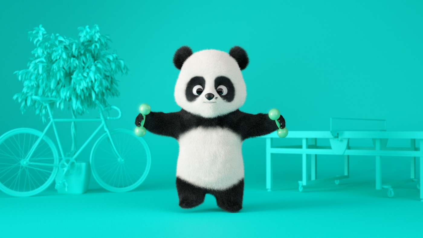 Character animation  Moscow Lookdev Panda 