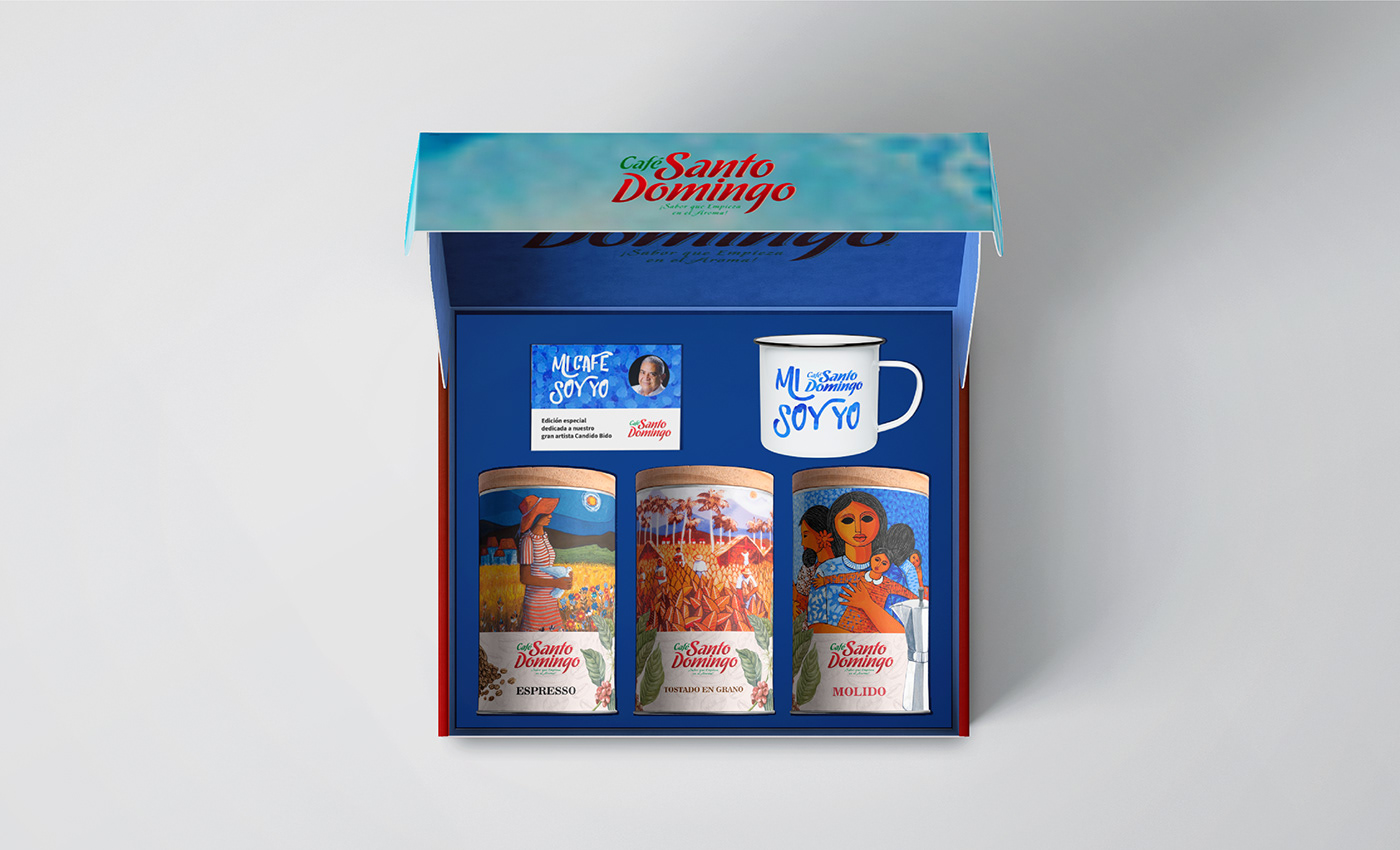 branding  cafe cafesantodomingo candidobido Packaging republicadominicana santodomingo 