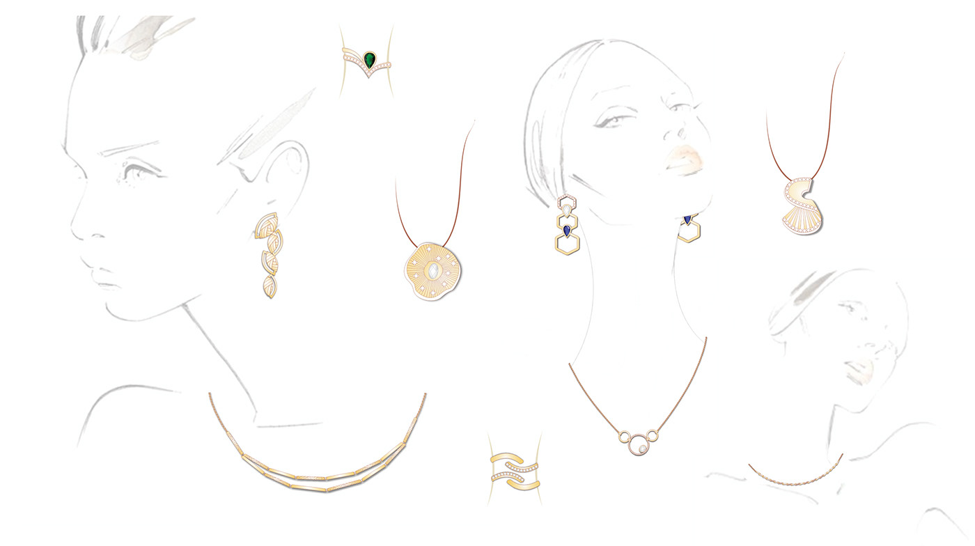 Jewelry Design  portfolio concept development Tanishq design design portfolio Jewellery
