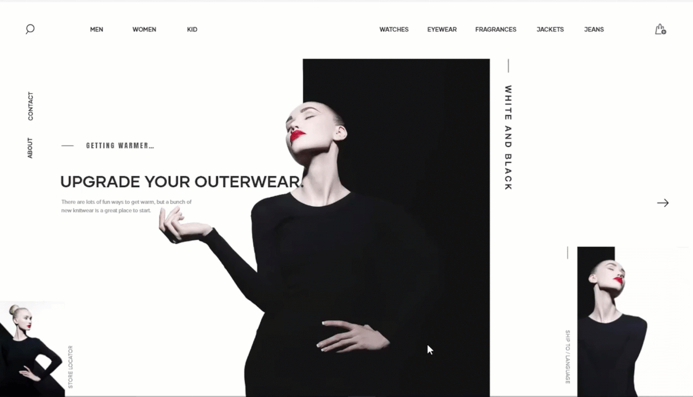 Ecommerce store Fashion  UI ux UI/UX Web Design  Website user interface web site
