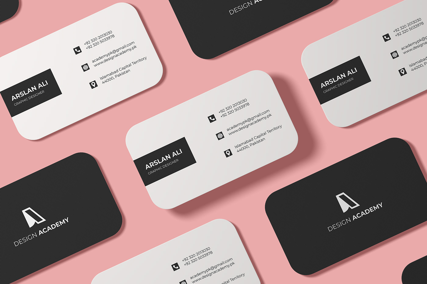 brand identity business card Business card design clean corporate minimalist modern
