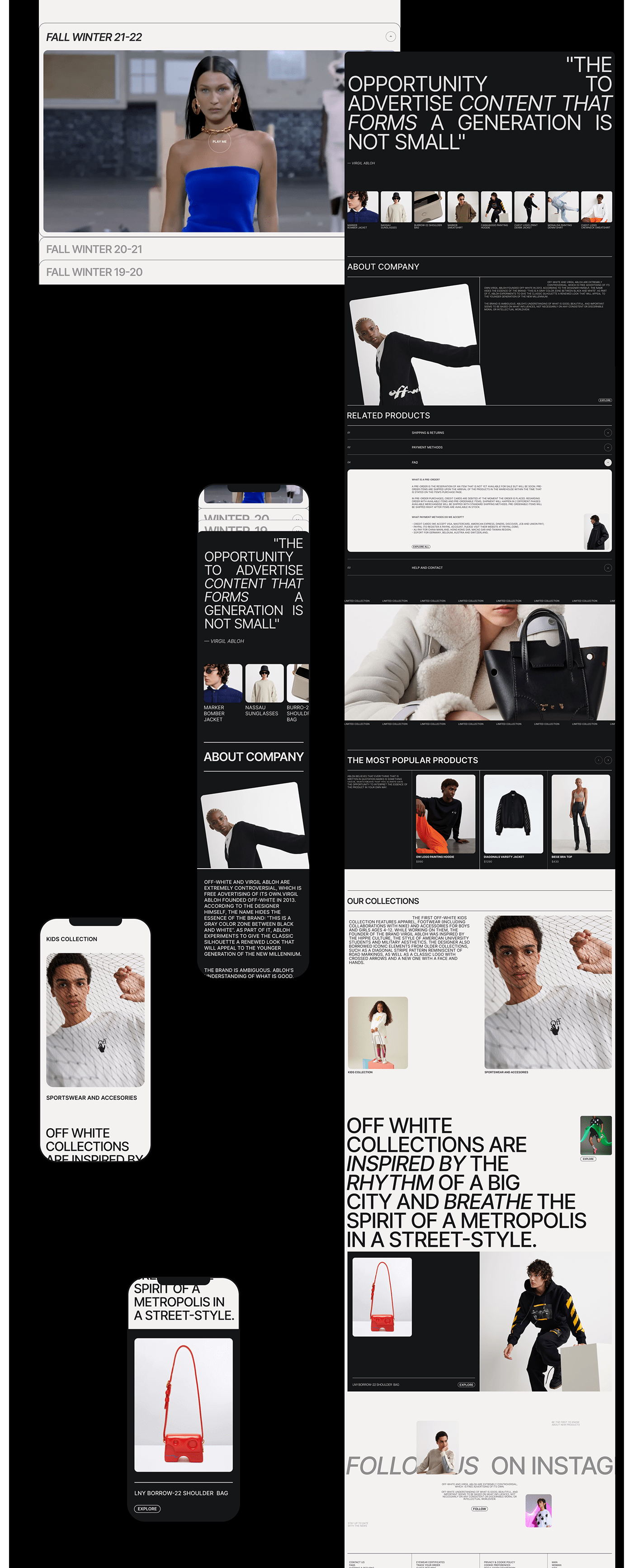 design Fashion  Figma minimal redesign typography   ux Web Web Design  Website