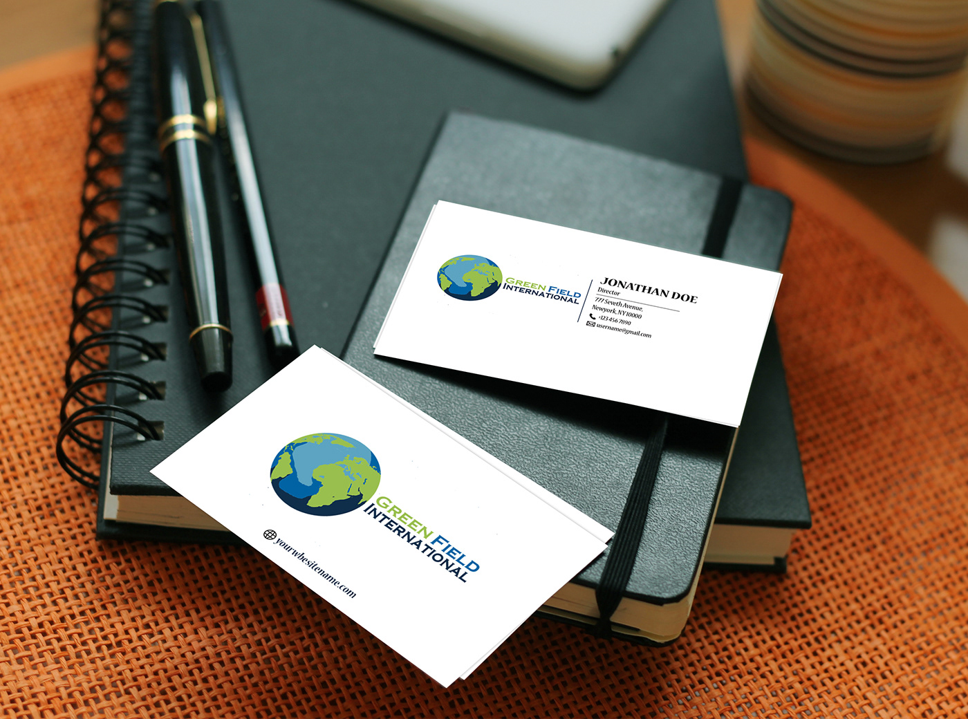 Corporate Business Card design business card fully editable Adobe Photoshop