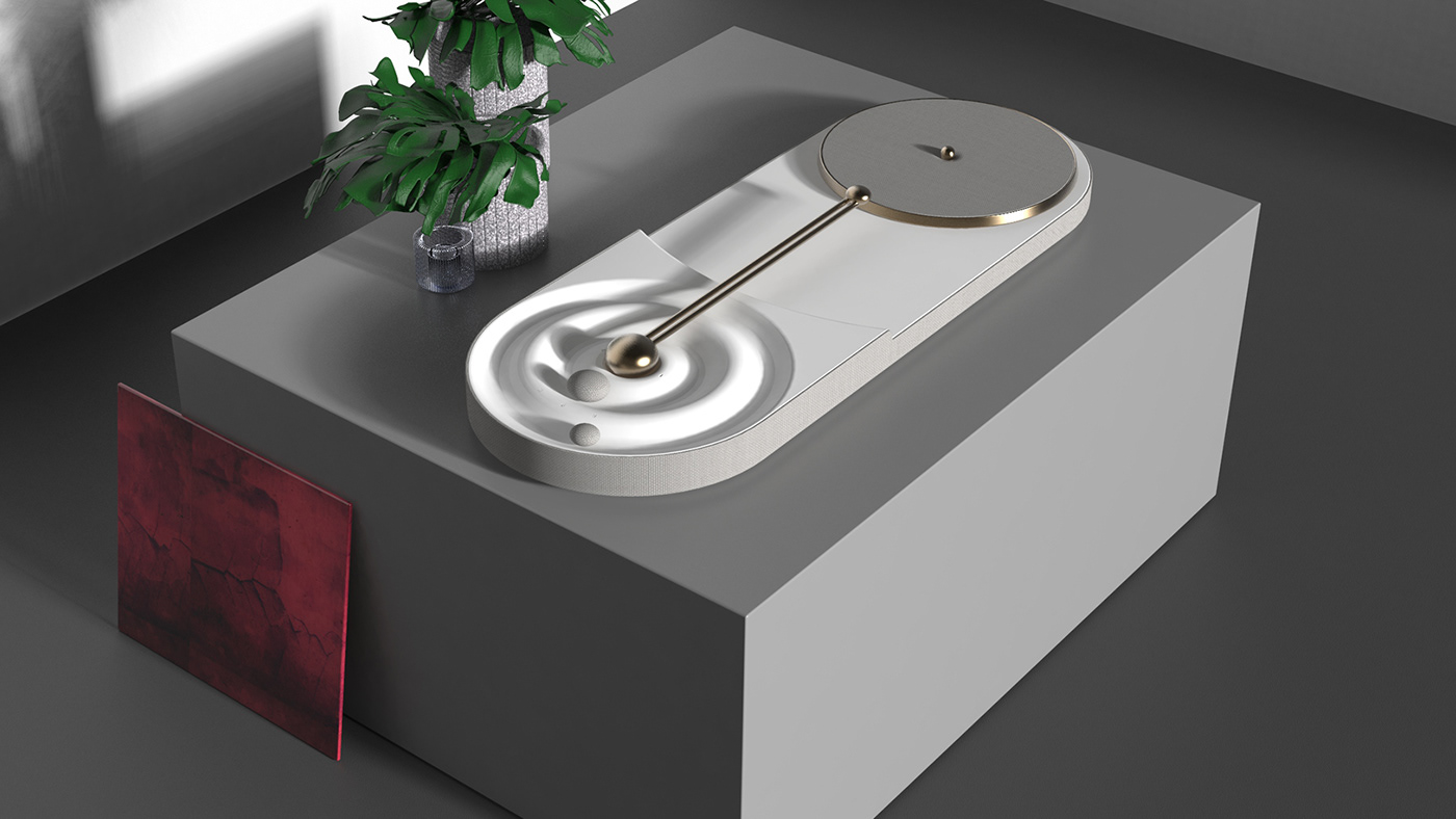 design portfolio turntable industrial animation  model product Render vinyl