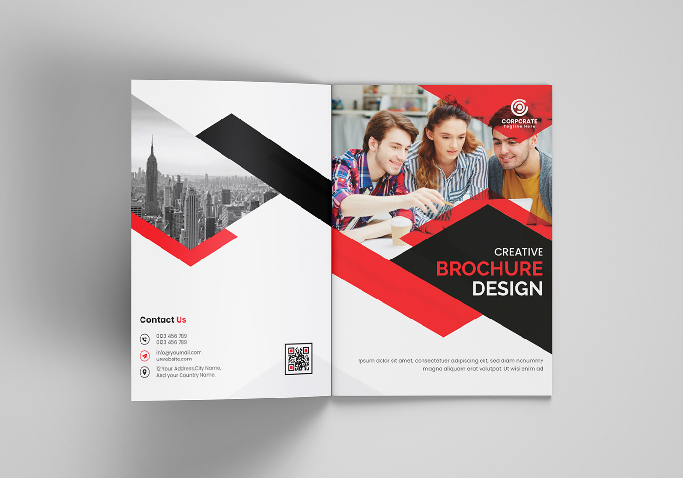 Bi-fold bi-fold brochure bi-fold brochure design bifold bifold brochure brochure Brochure Template business brochure company profile Flyer Design
