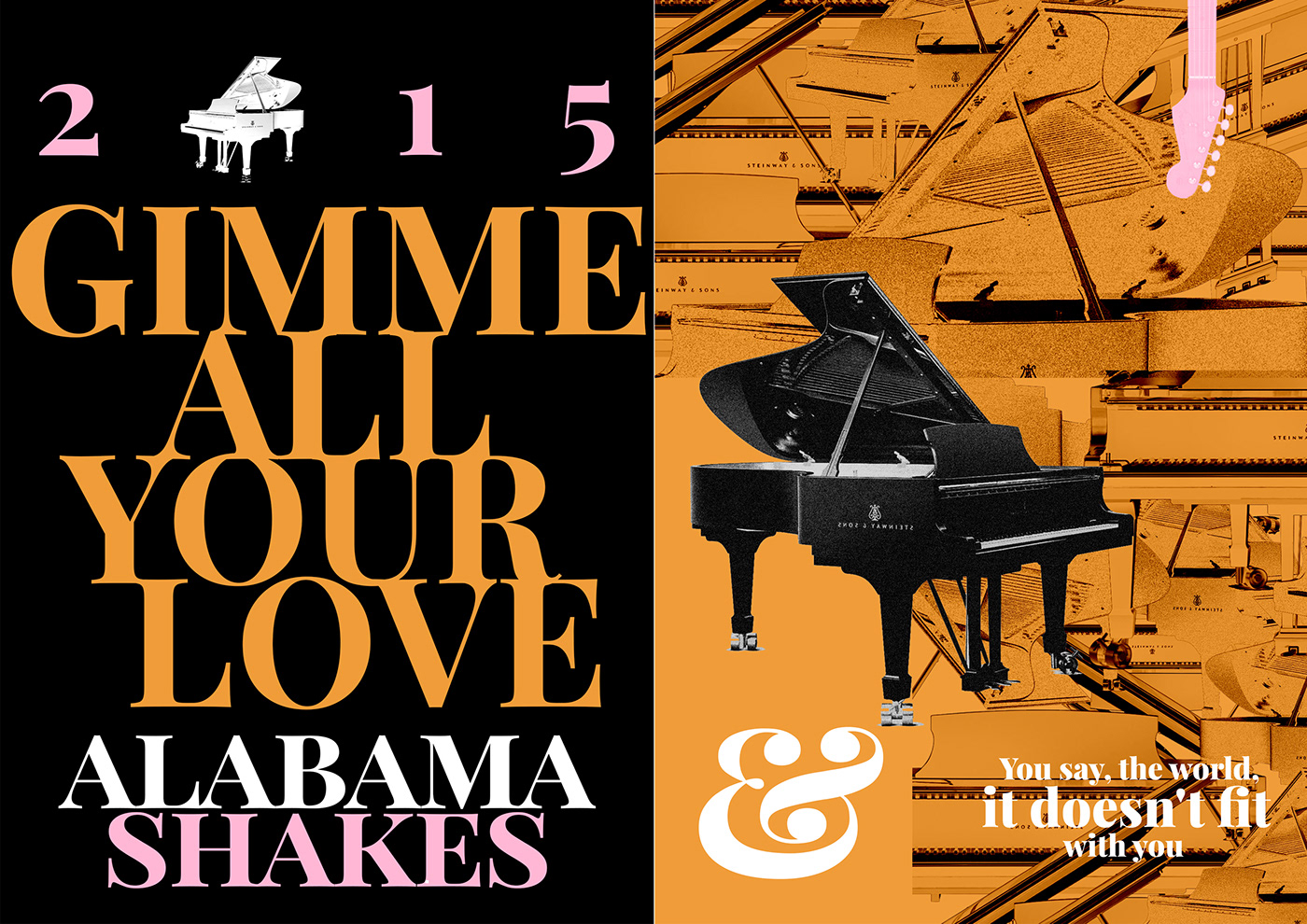 alabama shakes artwork digital Editing  graphics music photo Poster Design posters typography  