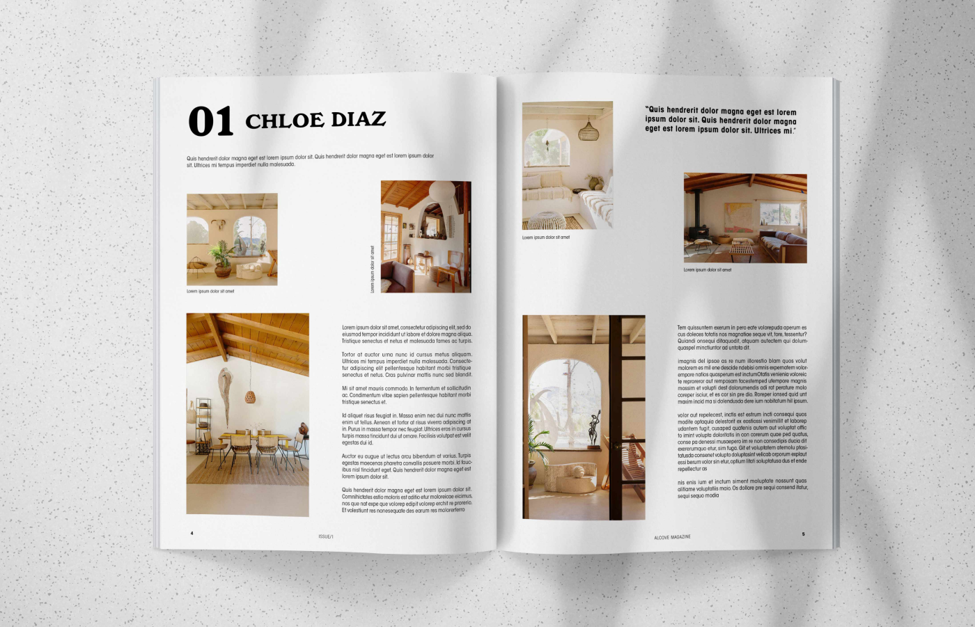 Interior Design Magazine Layout